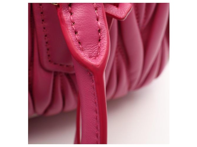 Borsa a mano 2-Way Miu Miu Matelassé Rosa - vista 6