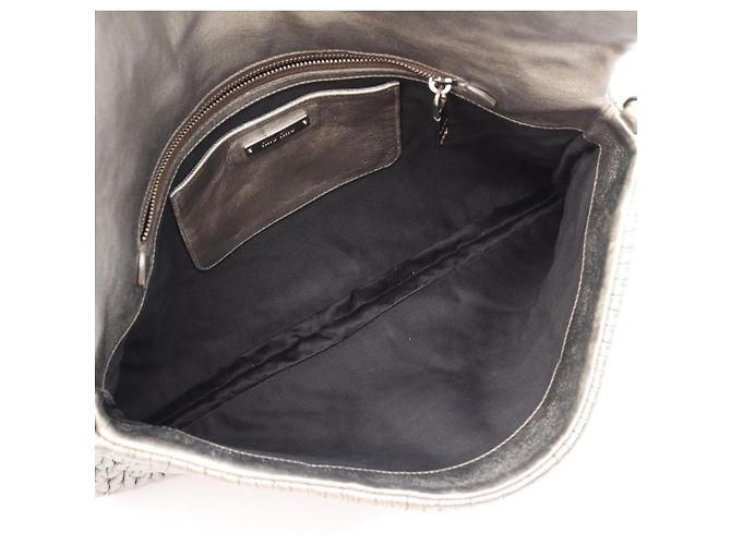 Borsa a tracolla 2-Way Miu Miu Matelassé Argento - vista 3