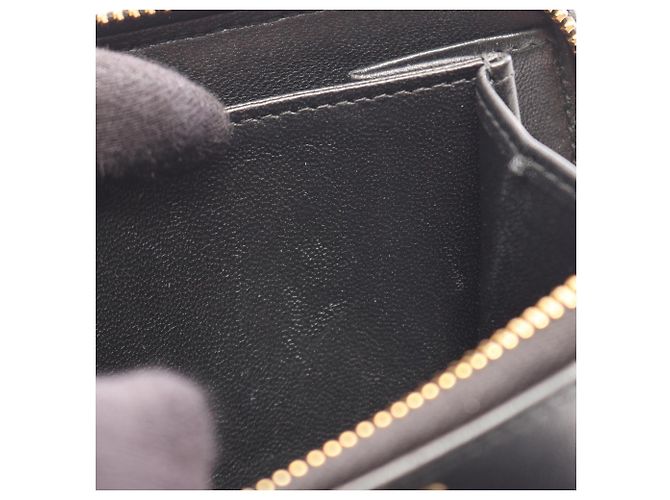 Cartera bi-fold Miu Miu Black Matelassé Negro - vista 6