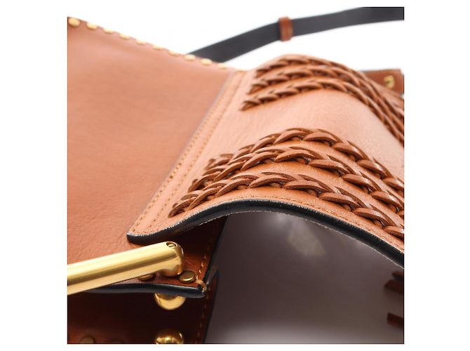 Borsa a tracolla Chloé Hudson Marrone - vista 10