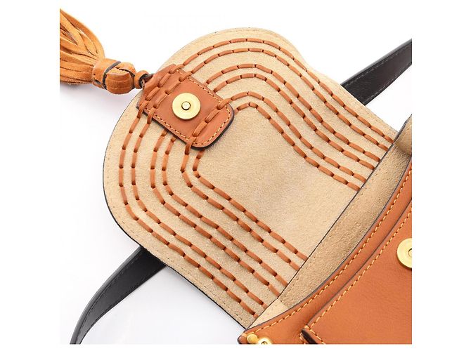 Borsa a tracolla Chloé Hudson Marrone - vista 11