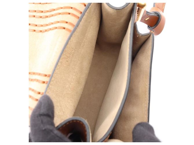 Borsa a tracolla Chloé Hudson Marrone - vista 3