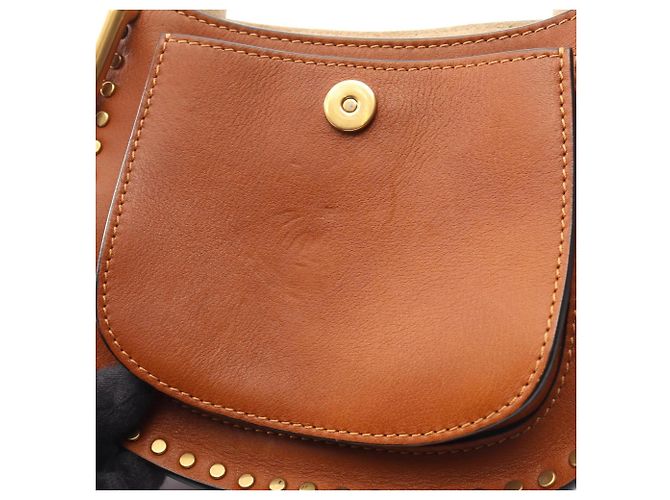 Borsa a tracolla Chloé Hudson Marrone - vista 6