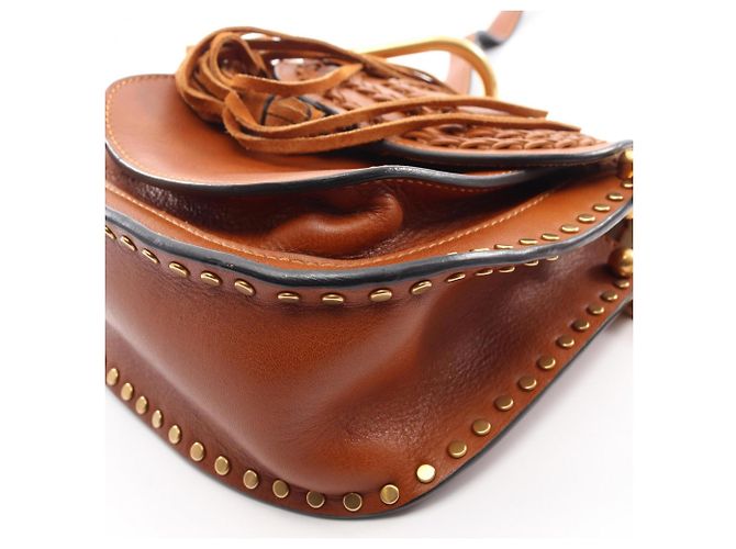 Borsa a tracolla Chloé Hudson Marrone - vista 7
