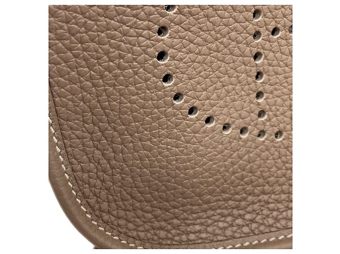 Hermès Borsa a tracolla Hermes Evelyne TPM Taupe - vista 10