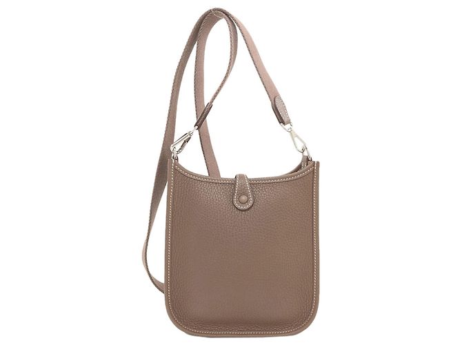 Hermès Borsa a tracolla Hermes Evelyne TPM Taupe - vista 2