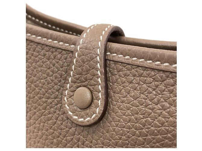 Hermès Borsa a tracolla Hermes Evelyne TPM Taupe - vista 9