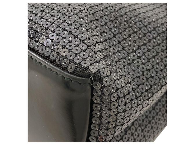 Borsa a mano Prada nera con paillettes Nero - vista 11