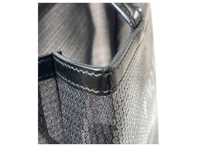 Borsa a mano Prada nera con paillettes Nero - vista 8