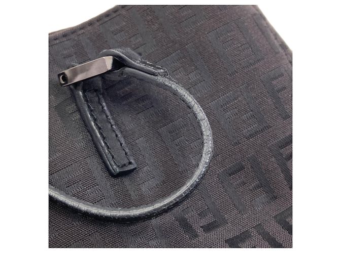 Borsa a mano Fendi Zucchino Canvas Nero - vista 11