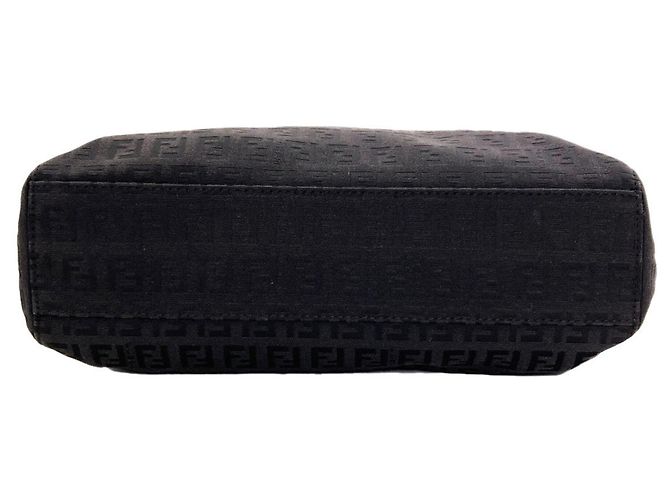 Borsa a mano Fendi Zucchino Canvas Nero - vista 4