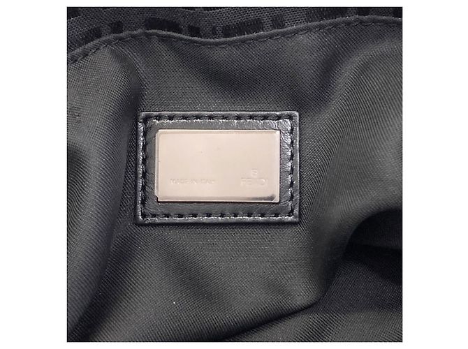 Borsa a mano Fendi Zucchino Canvas Nero - vista 6