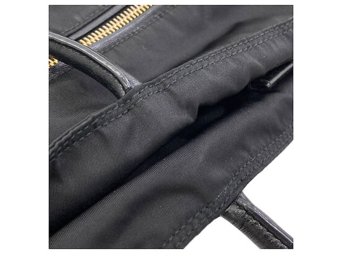Bolso Tote Prada BR4354 con logo hardware Negro - vista 14