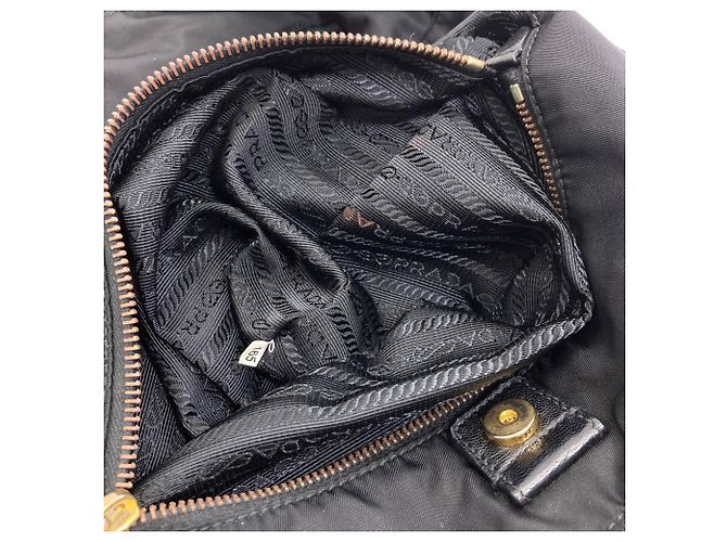 Bolso Tote Prada BR4354 con logo hardware Negro - vista 9