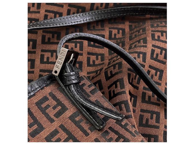 Fendi Zucchino Tote Bag Braun - Ansicht 9