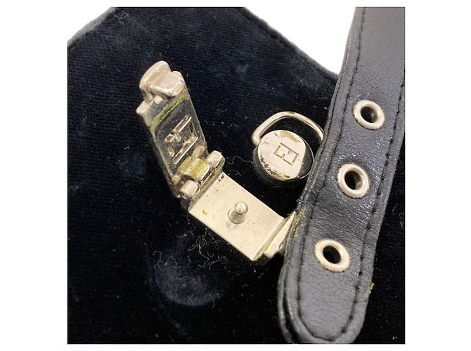 Fendi Logo Handbag in Suede Black - view 13