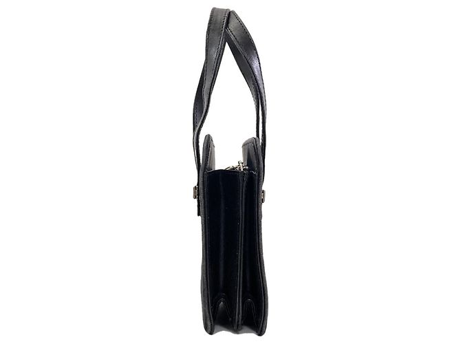 Fendi Logo Handbag in Suede Black - view 3