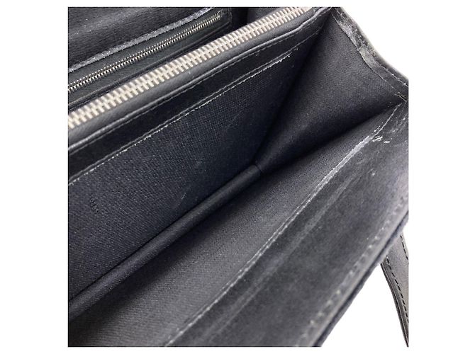 Fendi Logo Handbag in Suede Black - view 7