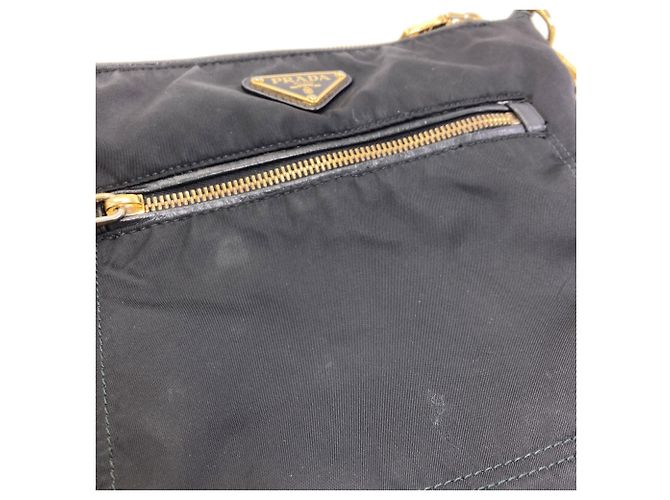 Prada Nylon Shoulder Bag Black - view 10
