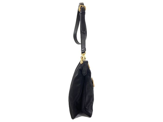 Prada Nylon Shoulder Bag Black - view 3