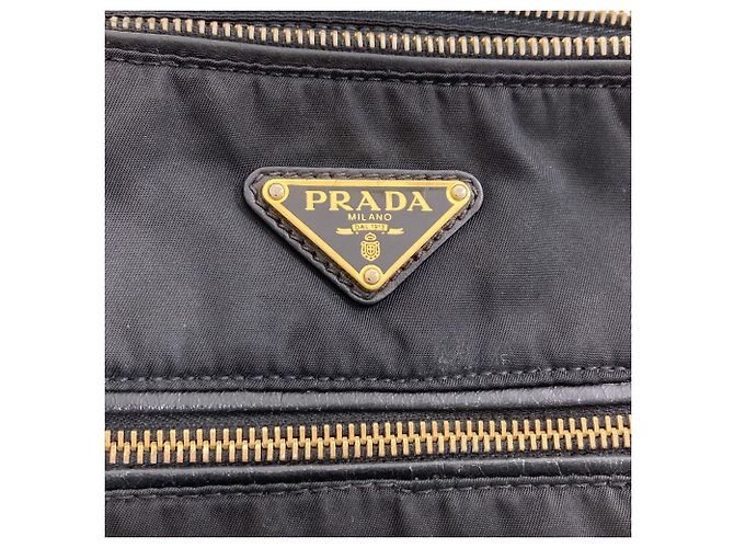 Prada Nylon Shoulder Bag Black - view 7