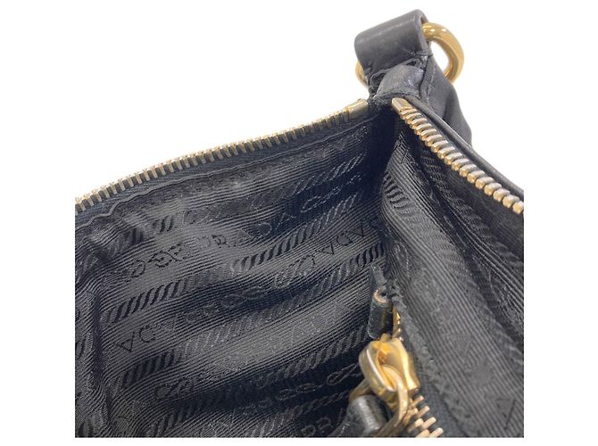 Prada Nylon Shoulder Bag Black - view 8