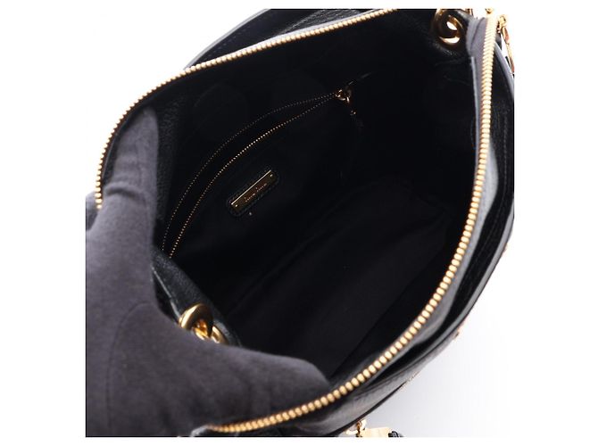 Borsa a tracolla Miu Miu in pelle Madras Nero - vista 3