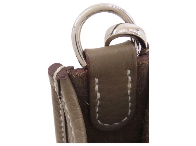 Hermès Hermes Evelyne TPM Schultertasche Taupe - Ansicht 8