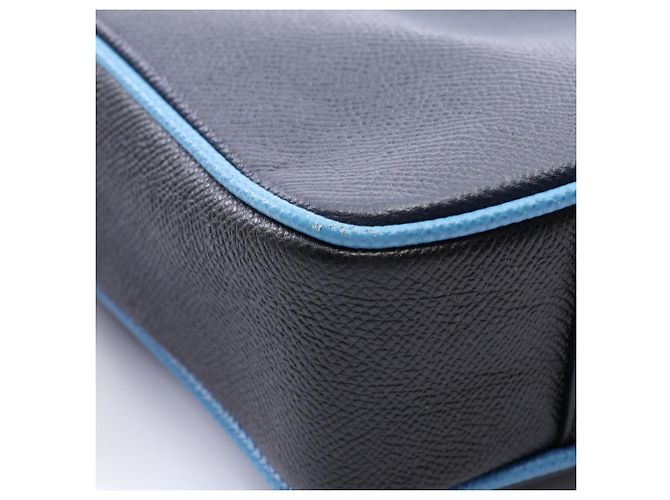 Sac à main en cuir Burberry en Navy/Blue Bleu Bleu Marine - vue 5