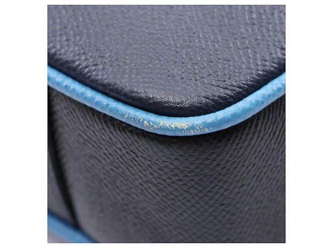 Sac à main en cuir Burberry en Navy/Blue Bleu Bleu Marine - vue 6