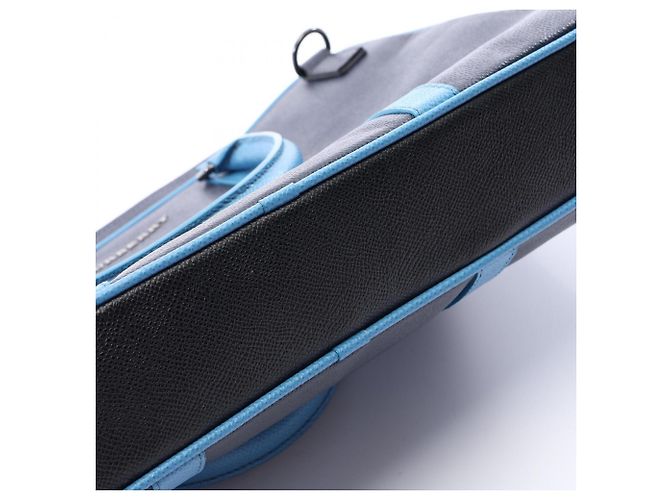 Sac à main en cuir Burberry en Navy/Blue Bleu Bleu Marine - vue 9