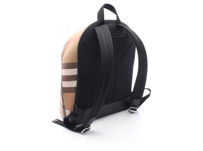 Burberry Jeff Check Backpack/Handbag Black Multiple colors Beige - view 2