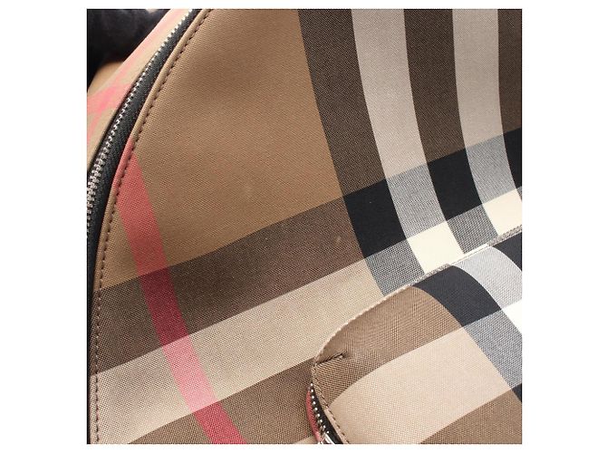 Burberry Jeff Check Backpack/Handbag Black Multiple colors Beige - view 9