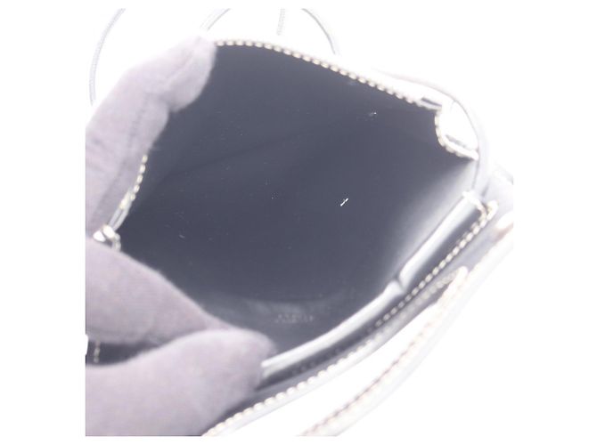 Borsa a tracolla porta-cellulare in tela e pelle Burberry Marrone Nero - vista 3