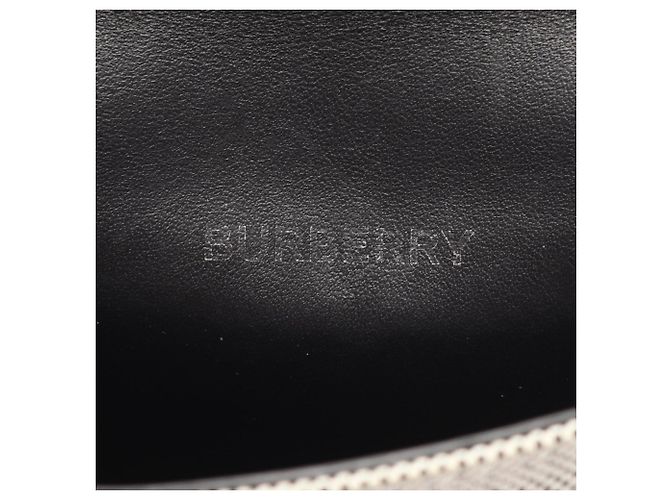 Borsa a tracolla porta-cellulare in tela e pelle Burberry Marrone Nero - vista 4