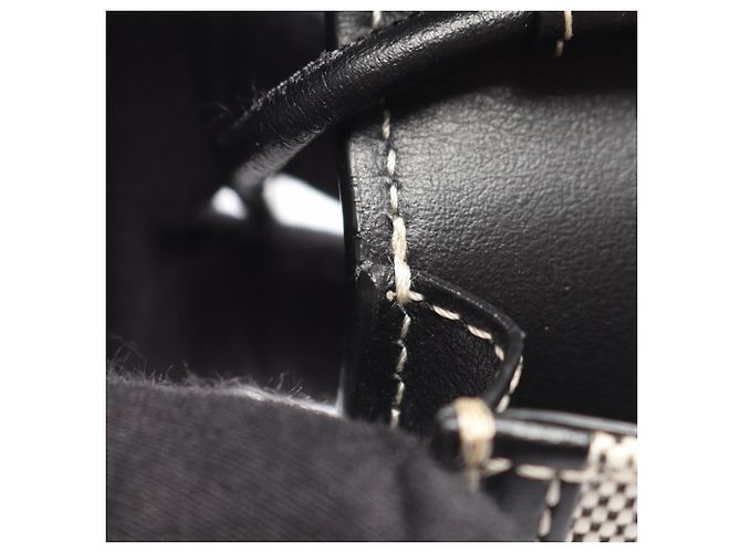 Borsa a tracolla porta-cellulare in tela e pelle Burberry Marrone Nero - vista 5