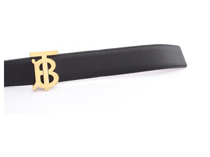 Cinturón de piel reversible Burberry TB para mujer Castaño Negro - vista 2