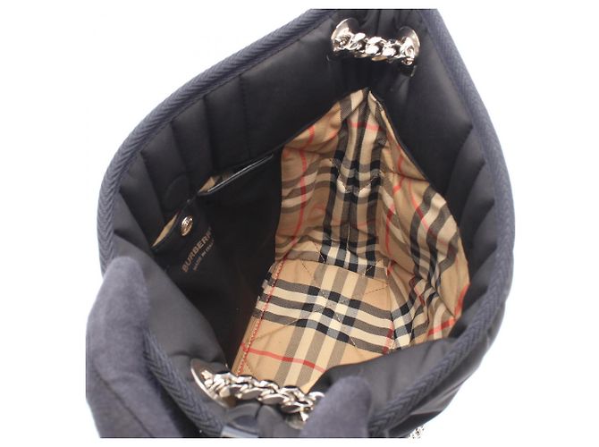 Borsa a secchiello Burberry Laura Small Nero - vista 3