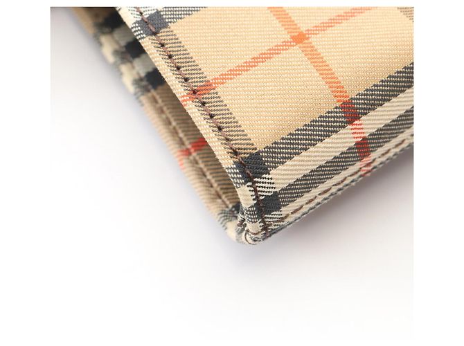 Borsa Tote Burberry Haymarket Check Marrone Multicolore Beige - vista 9