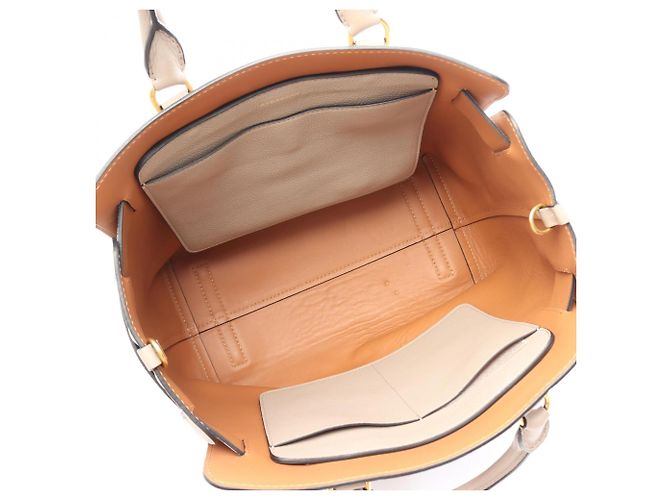 Borsa Burberry Large 2-Way Bianco Beige - vista 3