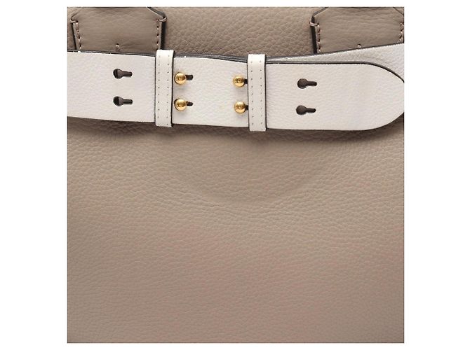 Borsa Burberry Large 2-Way Bianco Beige - vista 6