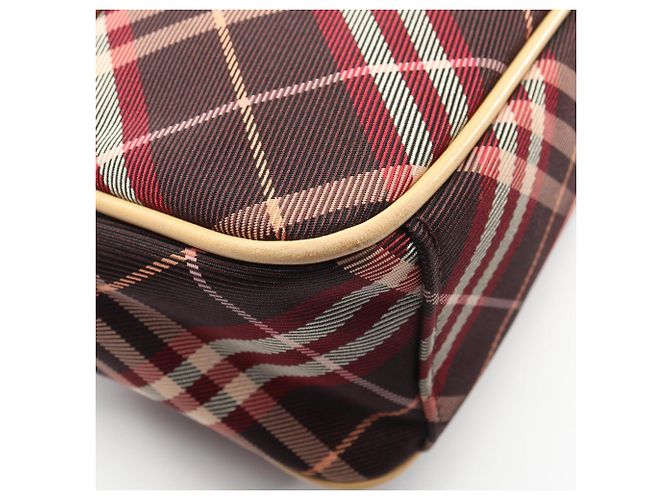 Borsa a tracolla Burberry Blue Label Check Beige - vista 13