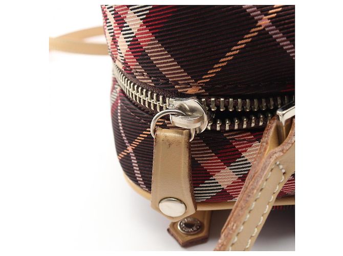 Borsa a tracolla Burberry Blue Label Check Beige - vista 6