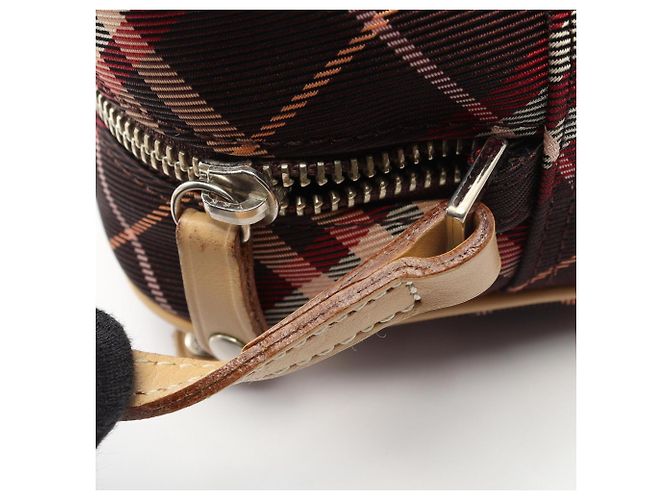 Borsa a tracolla Burberry Blue Label Check Beige - vista 7