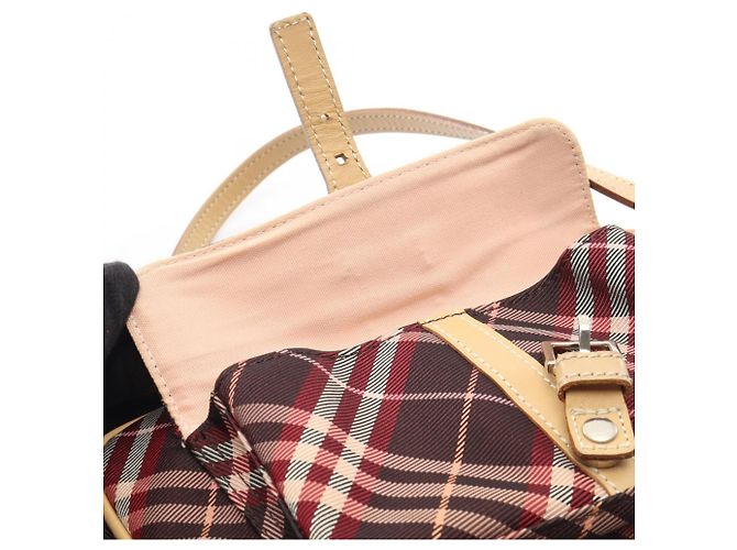 Borsa a tracolla Burberry Blue Label Check Beige - vista 9