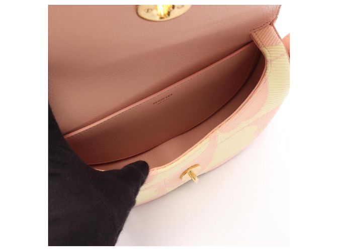 Borsa a tracolla Burberry Chess Satchel Rosa Giallo - vista 3