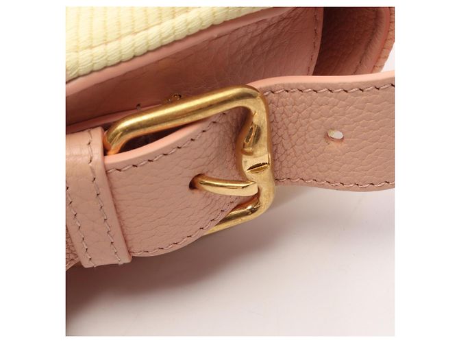 Borsa a tracolla Burberry Chess Satchel Rosa Giallo - vista 9