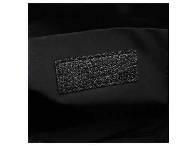 Borsa a tracolla Burberry Check Jacquard Nero - vista 4