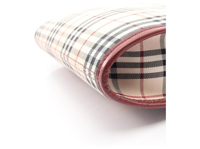 Burberry Nova Check Schultertasche in Multicolor Mehrfarben Beige Bordeaux - Ansicht 5