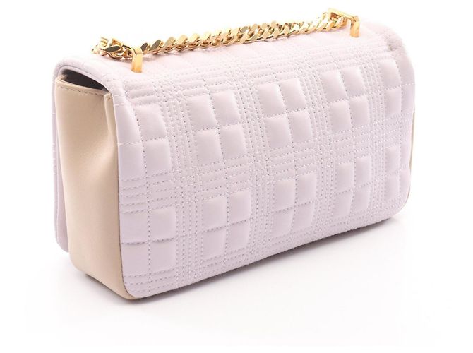 Borsa Burberry Lola Piccola Borsa a Tracolla Rosa Beige - vista 2